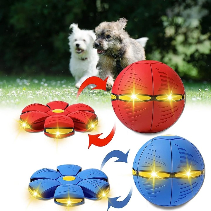 Haustier Hund Spielzeug Fliegende Untertasse Ball Magische Verformung UFO Spielzeug Outdoor Sport Hundetraining Ausrüstung Sp