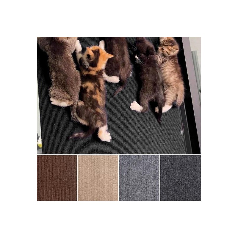 Selbstklebende Katzenkratzmatte, starke Klebrigkeit, einfach zu installierender Möbelschutz, wiederverwendbares Kratzbrett, H