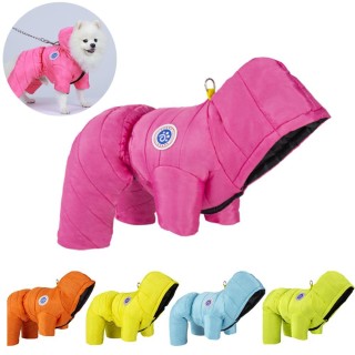 Warme Hundekleidung für den Winter für kleine und mittelgroße Hunde, Katzen, wasserdichte Hoodies, Welpen-Daunenjacke, Parka