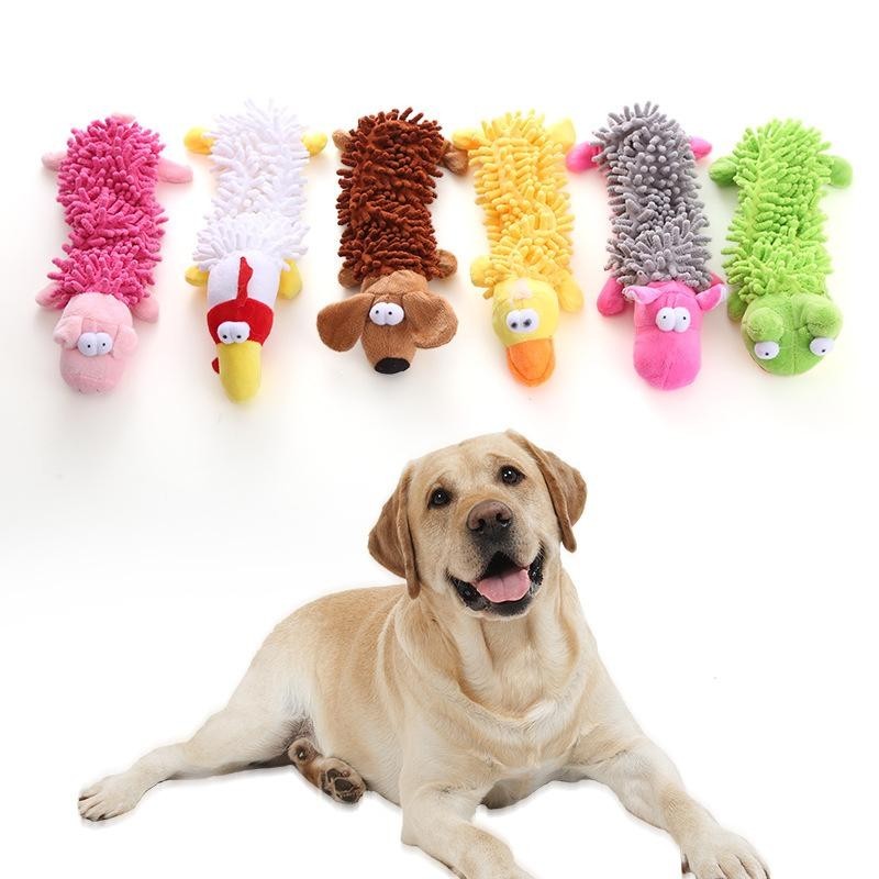 Langlebiges, preisgünstiges Plüschspielzeug für Hunde in Tierform mit Quietschgeräuschen für kleine Hunde, Chihuahua, Yorkshi