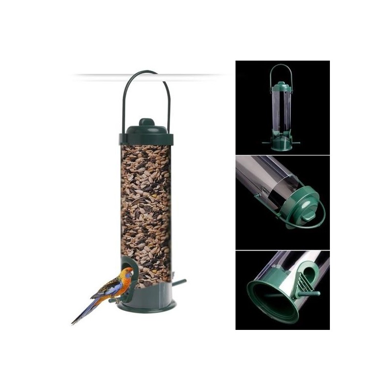 Hängender Futterspender für Wildvögel, Futterbehälter, Aufhänger, Garten- und Outdoor-Fütterungswerkzeug
