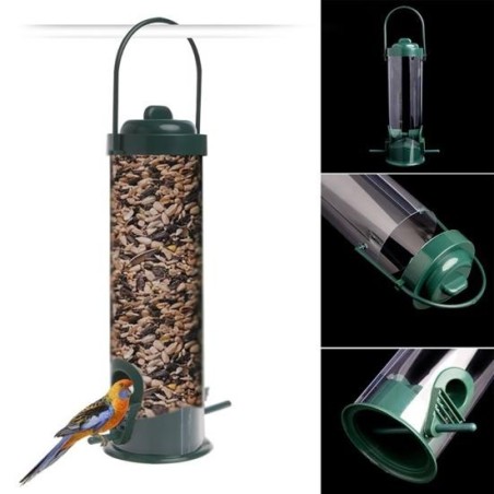 Hängender Futterspender für Wildvögel, Futterbehälter, Aufhänger, Garten- und Outdoor-Fütterungswerkzeug