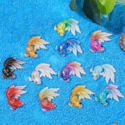 Mehrfarbige Aquarium-Dekoration aus Goldfisch-Harz – kreatives Landschaftsornament für kleine Aquarien