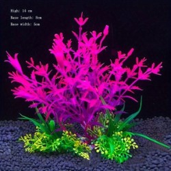 Künstliche Unterwasser-Pflanzen aus Kunststoff für Aquarien, Aquarien, gefälschte Sträucher, grünes Wasser, Gras, Betrachtung