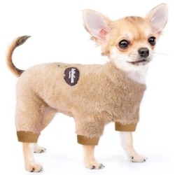 Thermo-Schlafanzug aus Samt für den Winter, Overall für kleine Hunde, Welpen, Katzen, Nachthemd, Onesies, Chihuahua, Yorkie,