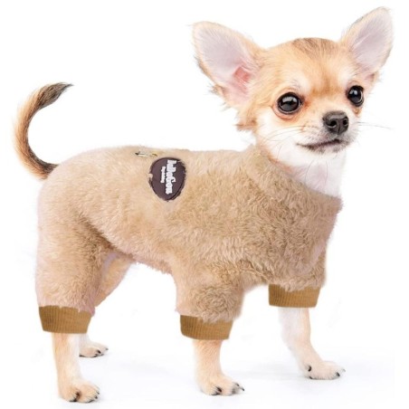 Thermo-Schlafanzug aus Samt für den Winter, Overall für kleine Hunde, Welpen, Katzen, Nachthemd, Onesies, Chihuahua, Yorkie,