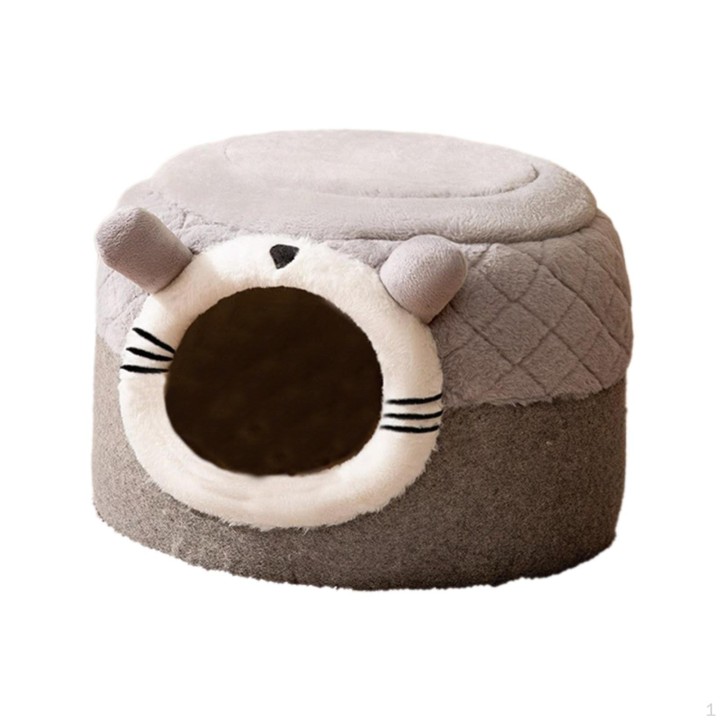Cat Bed House Round Shape for Cozy Nesting in Yurt Size L