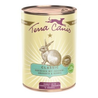 Terra Canis Nassfutter Hund Classic Adult Kaninchen 6x400 g
