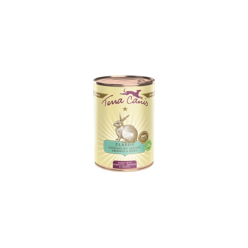 Terra Canis Nassfutter Hund Classic Adult Kaninchen 6x400 g