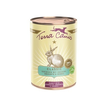 Terra Canis Nassfutter Hund Classic Adult Kaninchen 6x400 g
