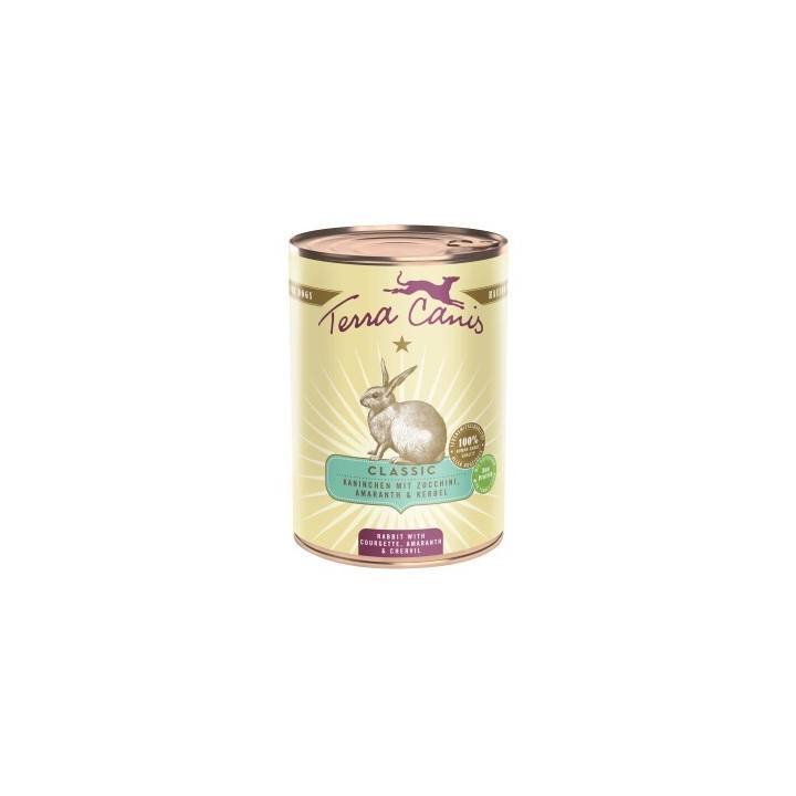 Terra Canis Nassfutter Hund Classic Adult Kaninchen 6x400 g