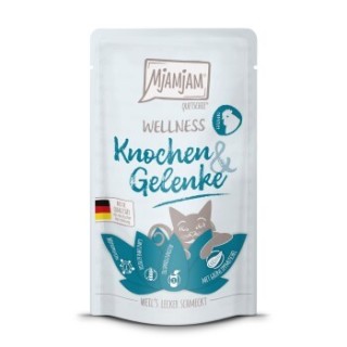 MjAMjAM Nassfutter Katze Adult, Wellness Knochen & Gelenke 12x125 g Huhn