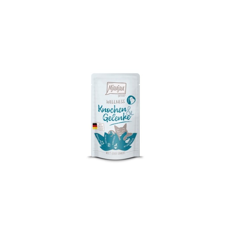MjAMjAM Nassfutter Katze Adult, Wellness Knochen & Gelenke 12x125 g Huhn