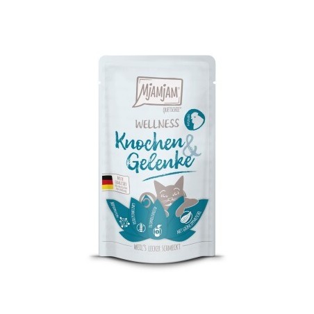 MjAMjAM Nassfutter Katze Adult, Wellness Knochen & Gelenke 12x125 g Huhn