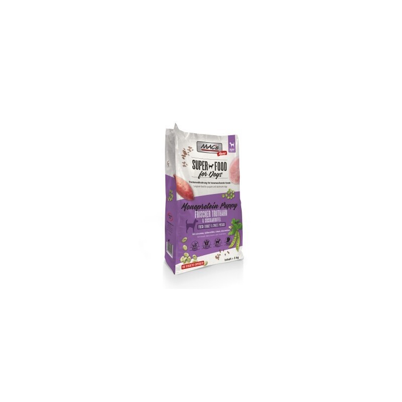 MAC's Dog Mono Trockenfutter Hund Welpe Truthahn 3 kg