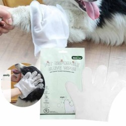 6 Stück Einweghandschuhe für Katzen und Hunde, waschbare Handschuhe für Haustiere, kein Ausspülen, Waschhandschuhe, desodorie