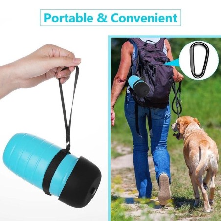 850 ml große tragbare Hundewasserflasche mit großem Fassungsvermögen, leichter, auslaufsicherer Getränkespender für Haustiere