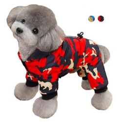Wasserdichter Haustier-Kapuzenpullover für kleine und mittelgroße Hunde und Katzen, reflektierende Kleidung, Welpenjacke, Chi