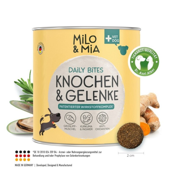 Milo & Mia Daily Bites - Knochen & Gelenke 900 g