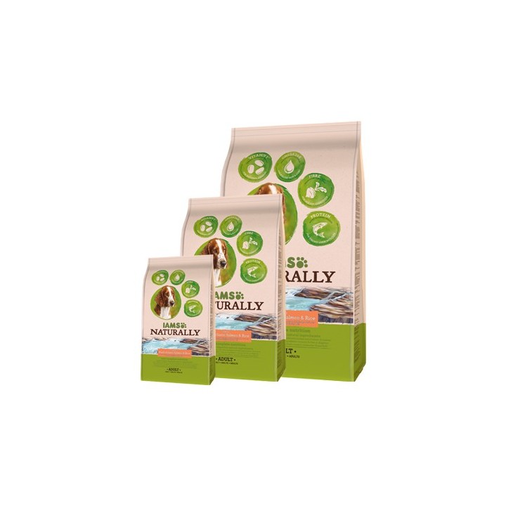 IAMS Naturally Dog - Salmon & Rice - 2,7 kg