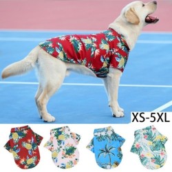 Strandhemden für Haustiere im Hawaii-Stil, Sommer-Hundekleidung für Welpen, kleine und große Katzen, Hunde, Chihuahua, Kostüm