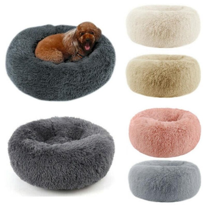 Donut Mand Hundezubehör für große Hunde, Katzenhaus, Plüsch-Haustierbett für Hunde, XXL, runde Matte für kleine und mittelgro