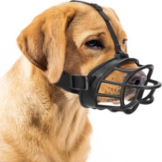 nobleza - Maulkkorb für Hunde - Atmungsaktiv - Verhinderung des Beißens Kauen und Bellen - Silikon XL