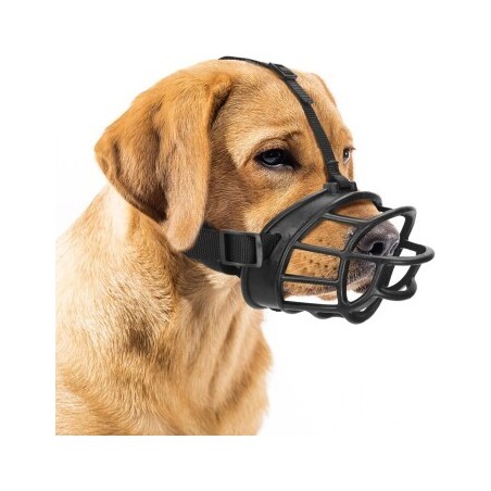 nobleza - Maulkkorb für Hunde - Atmungsaktiv - Verhinderung des Beißens Kauen und Bellen - Silikon XL