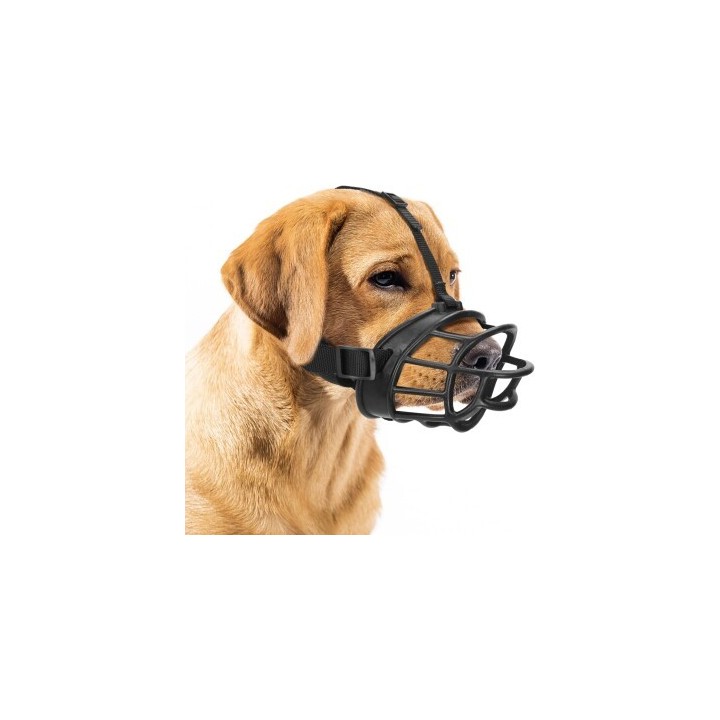 nobleza - Maulkkorb für Hunde - Atmungsaktiv - Verhinderung des Beißens Kauen und Bellen - Silikon XL