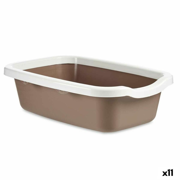 Katzentoilette Mascow 87893 Weiß Beige Kunststoff 38 x 16 x 58,5 cm (11 Stück)