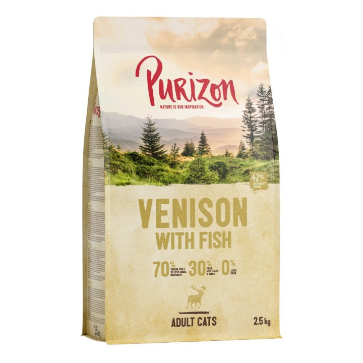 Purizon Original Hirsch mit Fisch - getreidefrei - 2,5 kg