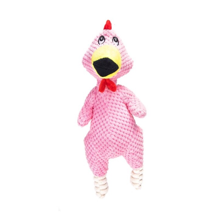nobleza Hundespielzeug Screaming Chicken pink
