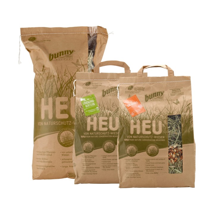 Bunny Nature Heu von Naturschutz-Wiesen - 600 g