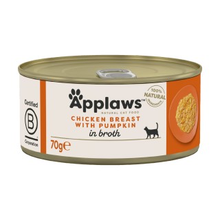 Applaws Katzenfutter - Dosen - Chicken Breast & Pumpkin - 24 x 70 g