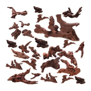 Unregelmäßige Form Mikrolandschaft Treibholzstamm Luftananasbaumwurzeln Korallenholz Wasserpflanzen S