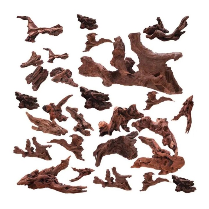 Unregelmäßige Form Mikrolandschaft Treibholzstamm Luftananasbaumwurzeln Korallenholz Wasserpflanzen S