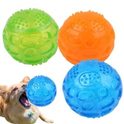 Haustier Hund Kauspielzeug Ball Wasserdichtes Spielzeug Bissfeste Zahnbälle für Hundetraining Zahnreinigung grün