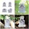 Gravierter Haustier-Gedenkgrabstein für den Garten, Grabstein aus Kunstharz für verstorbene Tiere, Grabstein für verlorene Ka