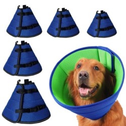 Verstellbares Hundehalsband, elisabethanisches Haustierhalsband, Anti-Licking-Halsband für alle Rassen, weicher Wundschutzhal