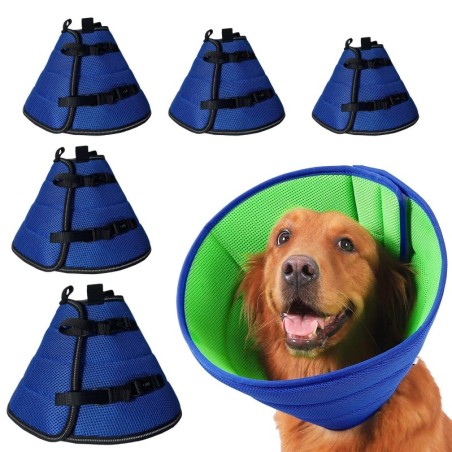 Verstellbares Hundehalsband, elisabethanisches Haustierhalsband, Anti-Licking-Halsband für alle Rassen, weicher Wundschutzhal