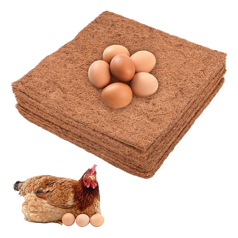 6 Stück/10 Stück zuschneidbare Hühnernistunterlagen zum Eierlegen, Nistunterlagen für Hühnerställe, Nesteinlagen, leicht zu r