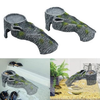 Terrarien Sonnenplattform Schildkröte Sonnenbad Rampe Landschaft Aquarien Landschaftsbau Dekorationen Höhle Fisch Unterschlup