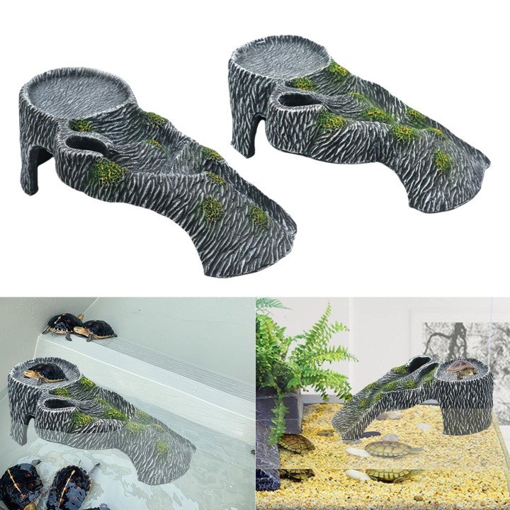 Terrarien Sonnenplattform Schildkröte Sonnenbad Rampe Landschaft Aquarien Landschaftsbau Dekorationen Höhle Fisch Unterschlup