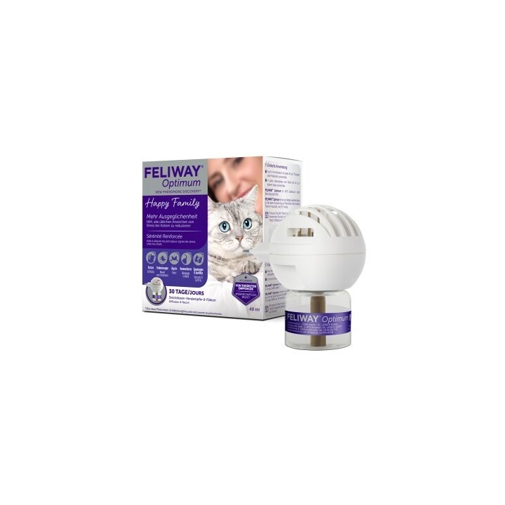 Feliway Optimum Start-Set zur Vorbeugung von Stressverhalten 48ml
