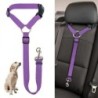 Einfarbiger Zwei-in-Eins-Sicherheitsgurt für Haustiere im Auto, Nylon-Leine, verstellbares Geschirr, Halsband, Haustierzubehö
