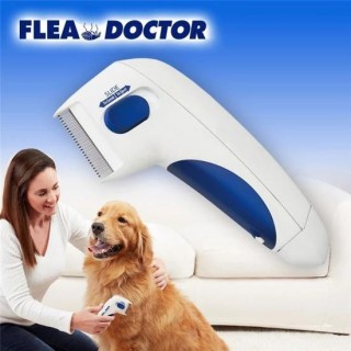 Zeckenentferner, elektrischer Zecken- und Flohentferner für Haustiere, mit rutschfestem Griff, effektives Pflegewerkzeug für