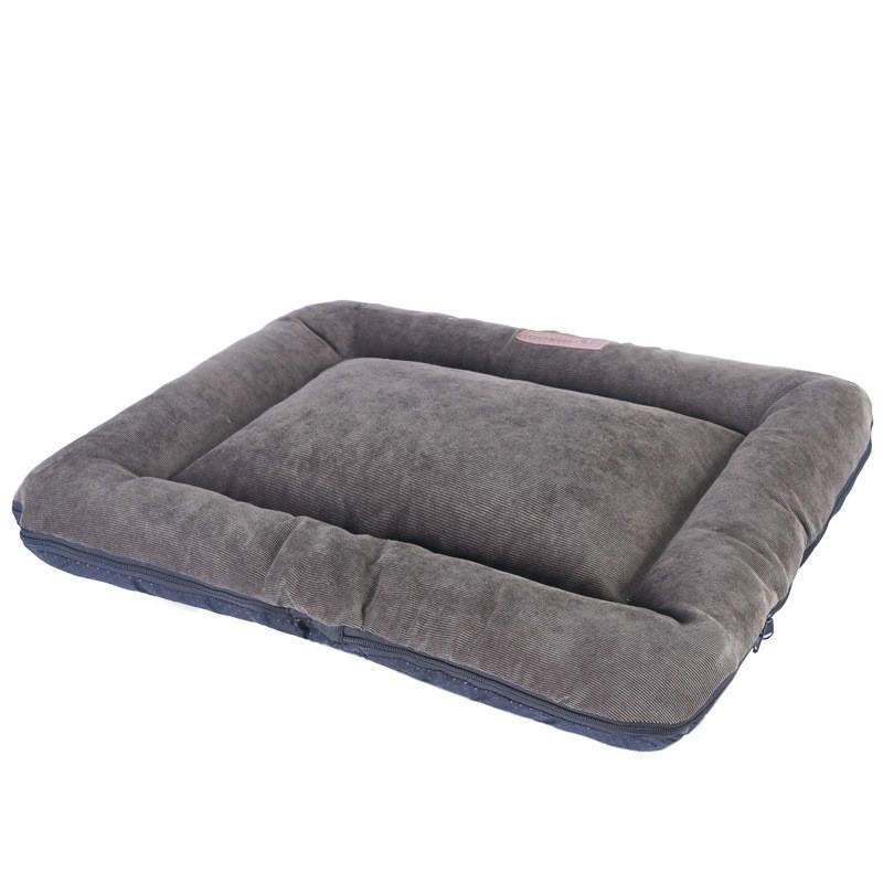 Weiche Hundebett-Matratzenmatte, Hundekisten-Zwingerunterlage, waschbarer Stoff, rutschfeste Unterseite, für drinnen und drau