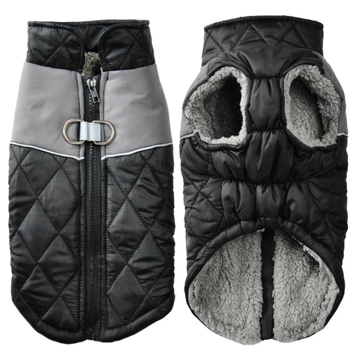 Winterhundejacke, winddicht, reflektierende Haustierkleidung für kleine Hunde, Katzenkostüm, Welpenmantel, Weste mit D-Ring,