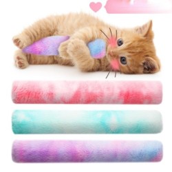 Interaktives Kauspielzeug für Katzen, weiches Plüschspielzeug, langlebiges Katzen-Trittspielzeug zur Zahnreinigung und zum Sp