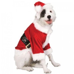 Bristol Neuheit Weihnachtsmann-Hundekostüm S weiß/rot